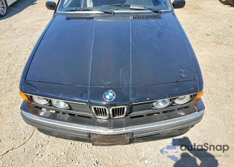 1989 BMW 635 Csi из США, поврежденный, VIN WBAEC7412K0608661